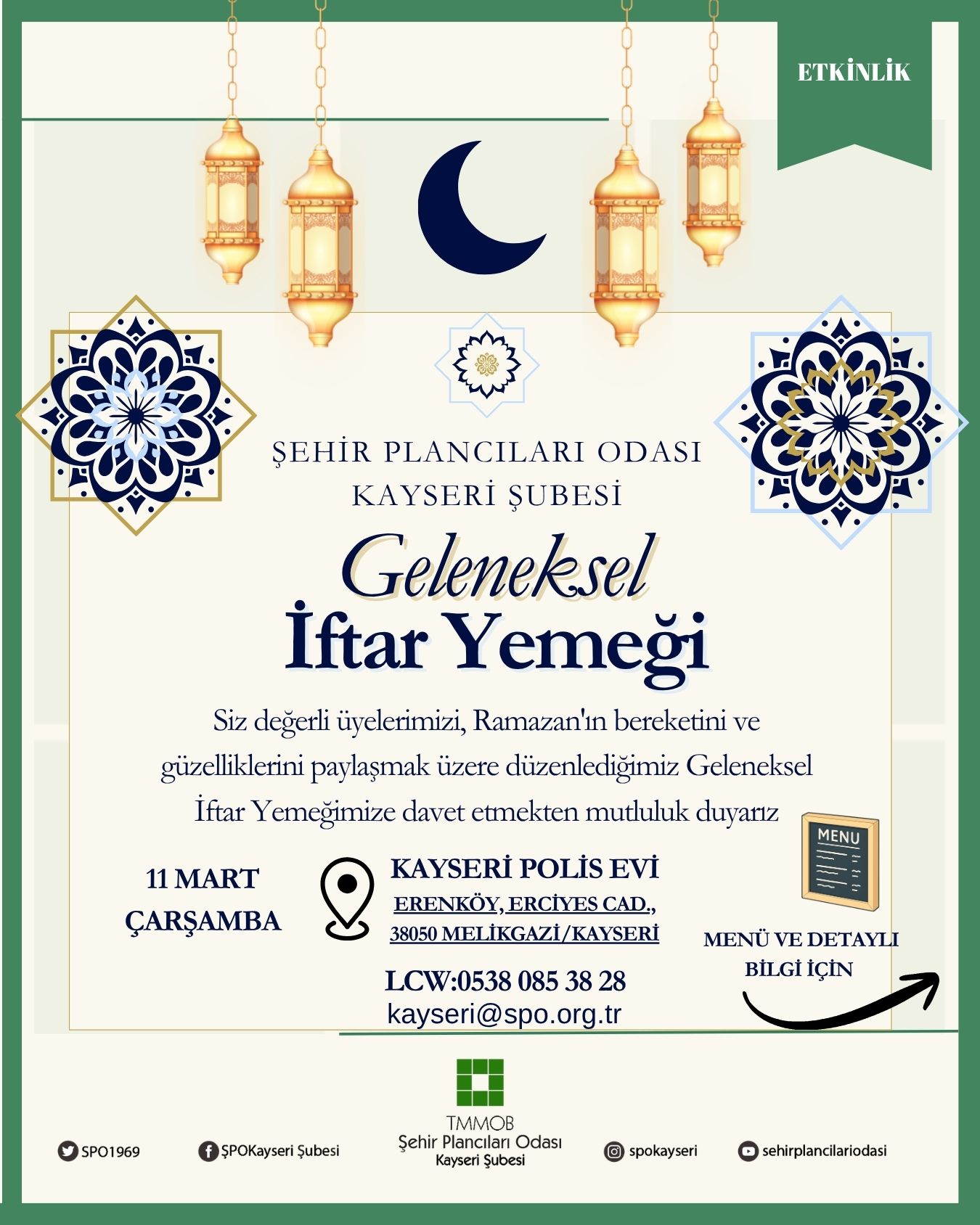 KAYSERİ ŞUBE GELENEKSEL İFTAR YEMEĞİ ETKİNLİĞİ