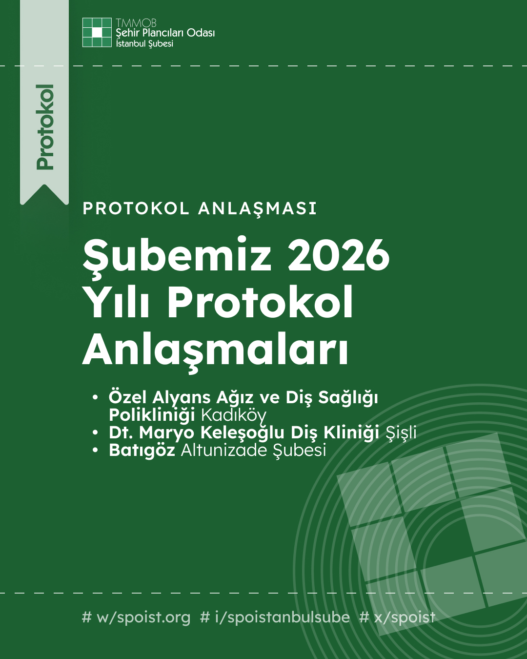 ŞUBEMİZ 2026 YILI PROTOKOL ANLAŞMALARI