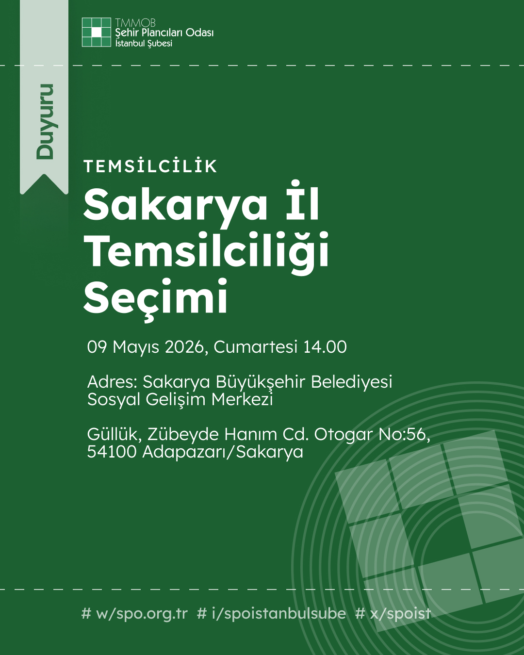 SAKARYA İL TEMSİLCİLİĞİ SEÇİMİ