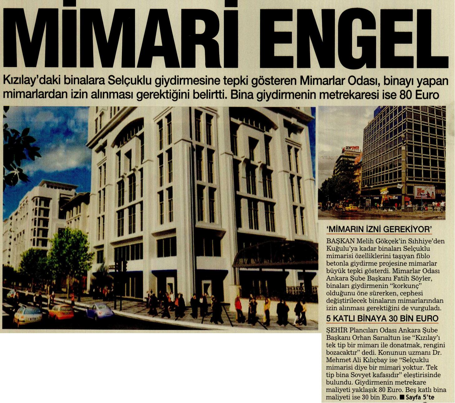 MİMARİ ENGEL