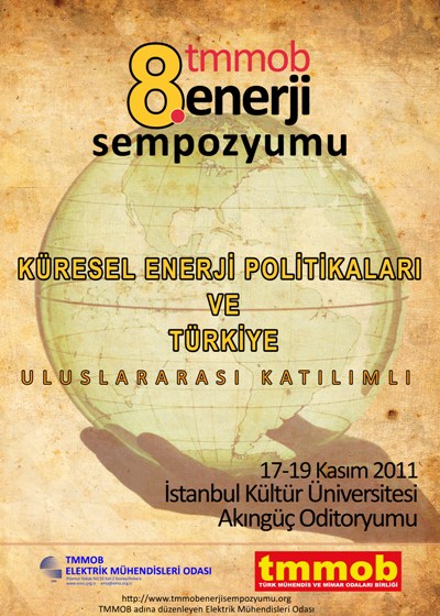 TMMOB ENERJİ SEMPOZYUMU 17-19 KASIM TARİHLERİNDE İSTANBUL`DA DÜZENLENECEK