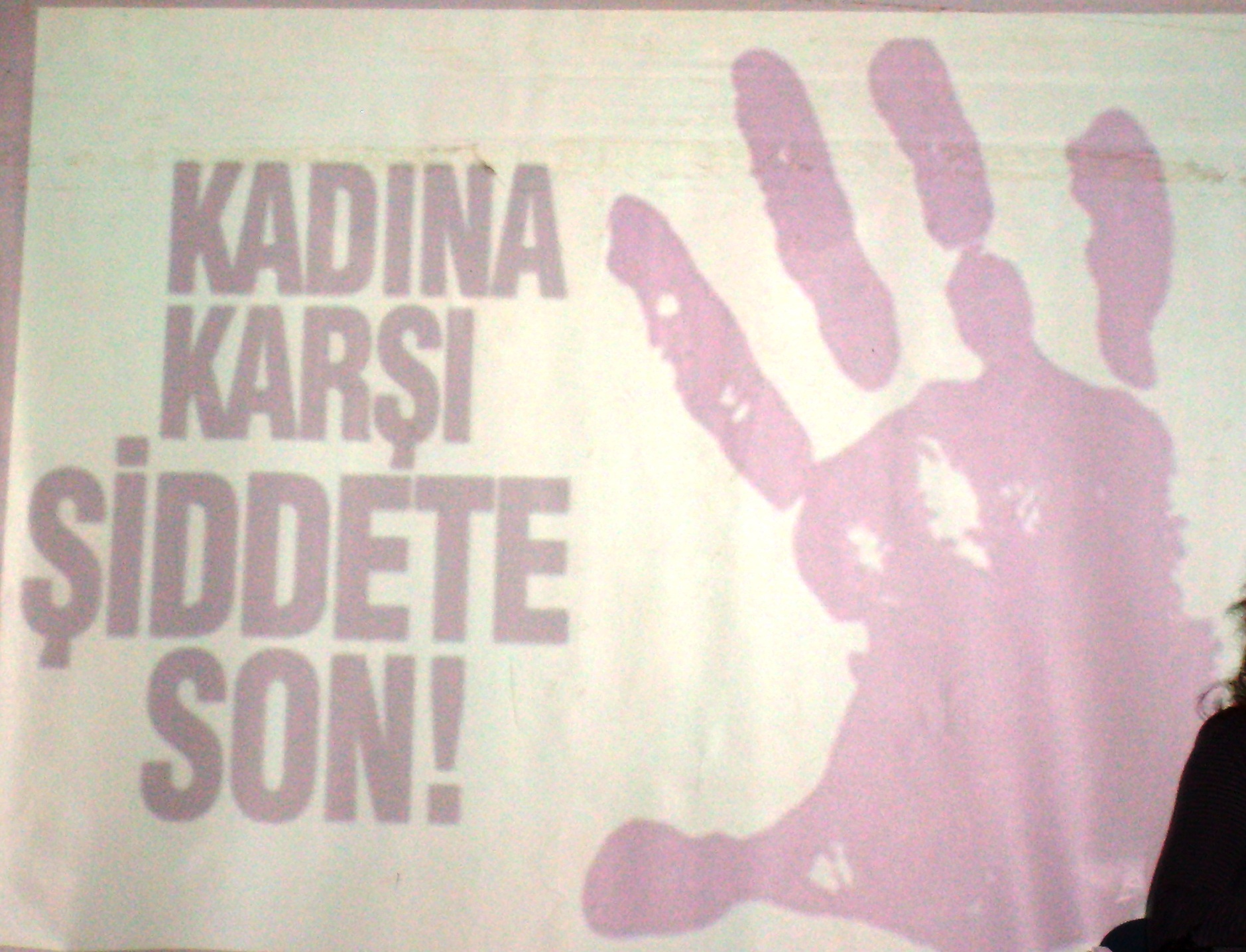 "KADINA YÖNELİK ŞİDDETE SON"
