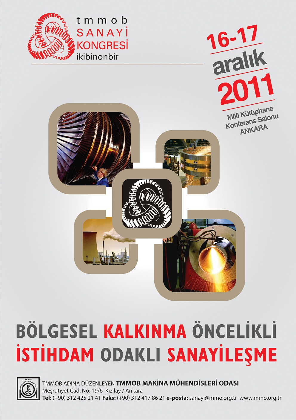 TMMOB SANAYİ KONGRESİ 16-17 ARALIK'TA ANKARA'DA DÜZENLENECEK
