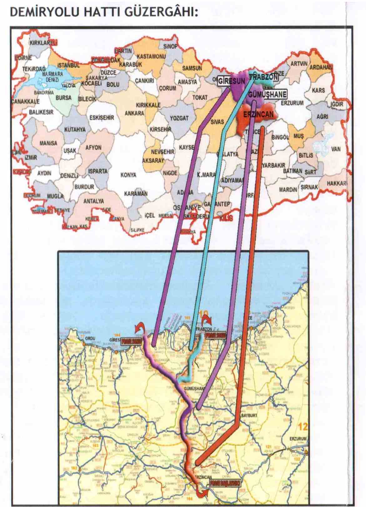 TRABZON, GÜMÜŞHANE, GİRESUN VE ERZİNCAN DEMİRYOLU PROJESİ TOPLANTISINA KATILDIK