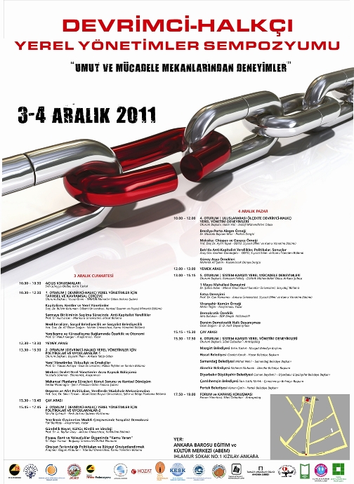 DEVRİMCİ-HALKÇI YEREL YÖNETİMLER SEMPOZYUMU GERÇEKLEŞTİ.