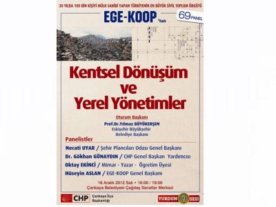  ODAMIZ GENEL BAŞKANI NECATİ UYAR KENTSEL DÖNÜŞÜM VE YEREL YÖNETİMLER PANELİNDEYDİ