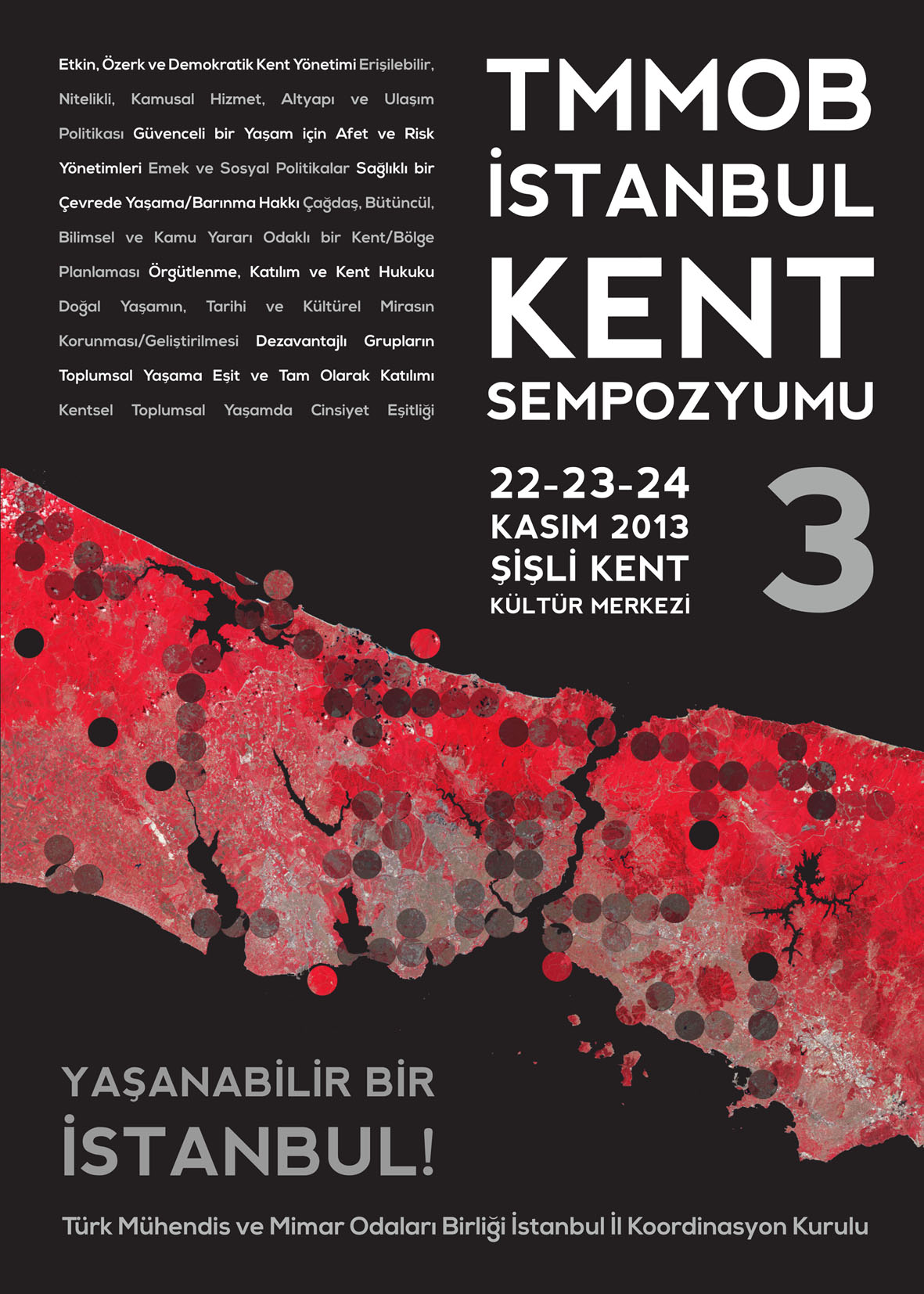 TMMOB III. KENT SEMPOZYUMU: "YAŞANABİLİR BİR İSTANBUL" ÇAĞRI VE BİLDİRİ DUYURUSU