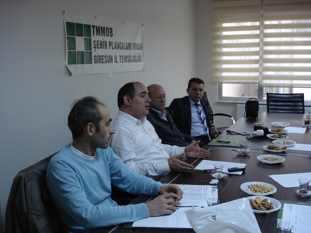 TMMOB ŞEHİR PLANCILARI ODASI GİRESUN TEMSİLCİLİĞİ TOPLANTISI YAPILDI