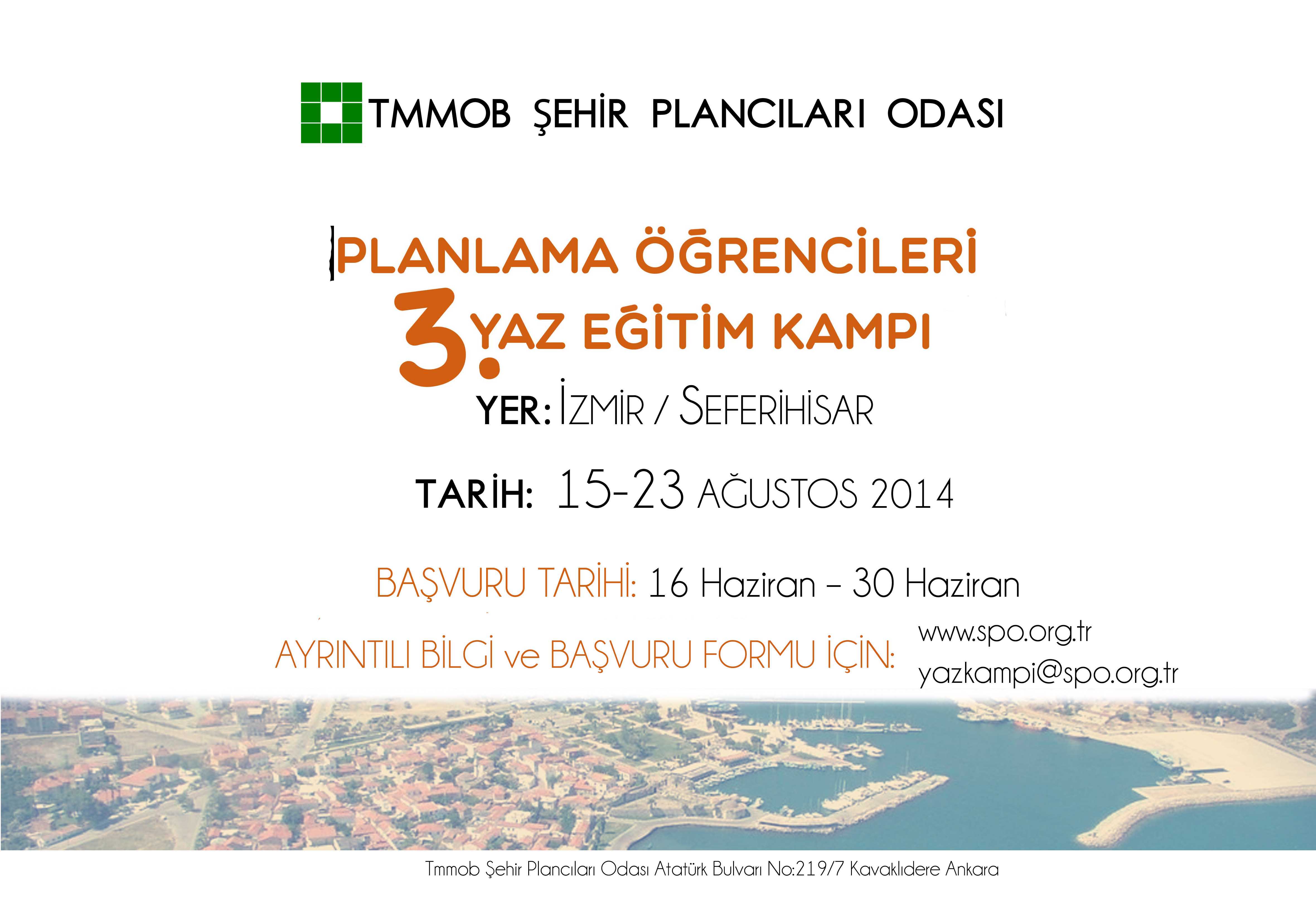 PLANLAMA ÖĞRENCİLERİ YAZ KAMPI 2014