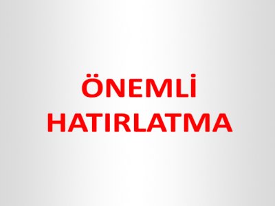 ÖNEMLİ HATIRLATMA: BİRİKMİŞ ÜYE ÖDENTİLERİ HAKKINDA
