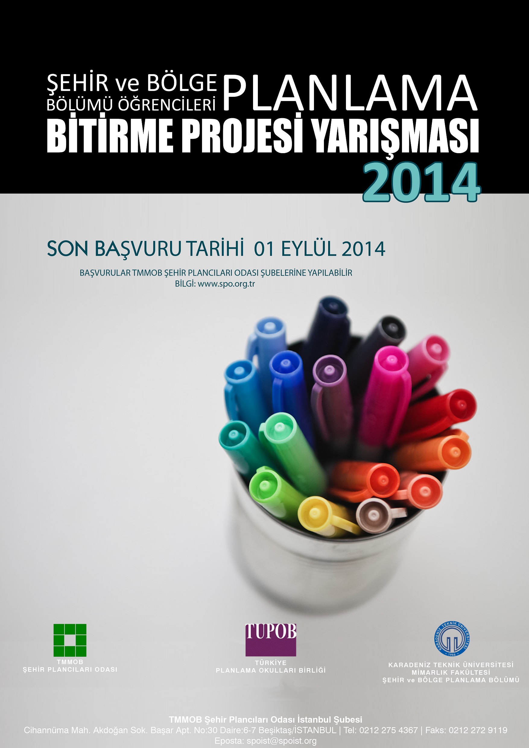 TUPOB ŞEHİR VE BÖLGE PLANLAMA BÖLÜMÜ ÖĞRENCİLERİ BİTİRME PROJESİ YARIŞMASI 2013-2014 SONUÇLANDI 