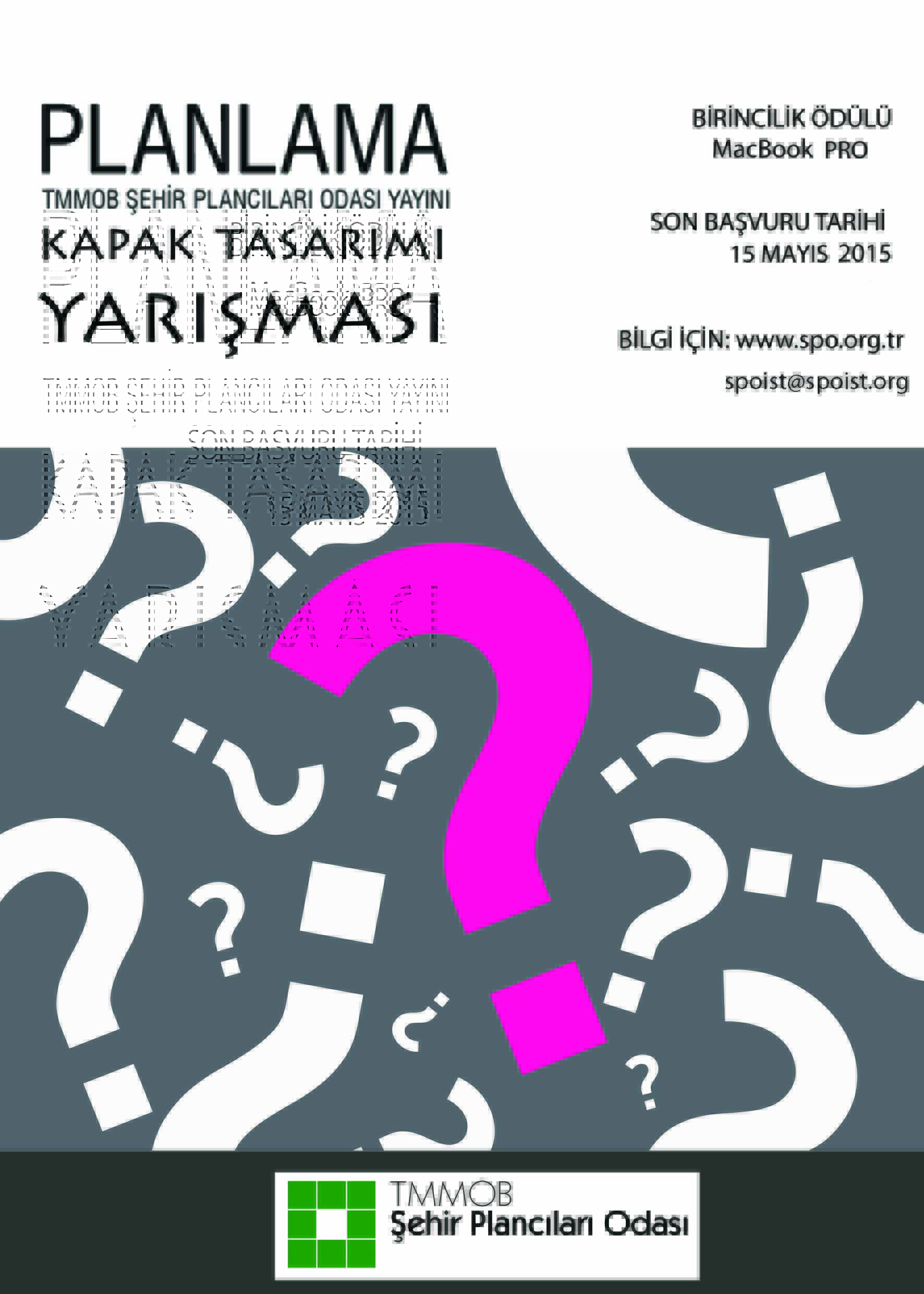 TMMOB ŞEHİR PLANCILARI ODASI PLANLAMA DERGİSİ KAPAK TASARIM YARIŞMASI SONUÇLANDI.
