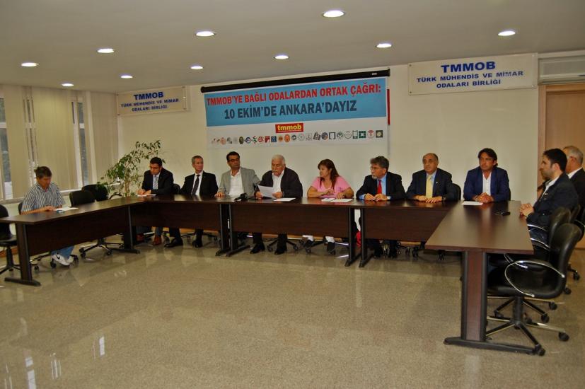 TMMOB'YE BAĞLI ODALARDAN ORTAK ÇAĞRI: 10 EKİM`DE ANKARA`DAYIZ!