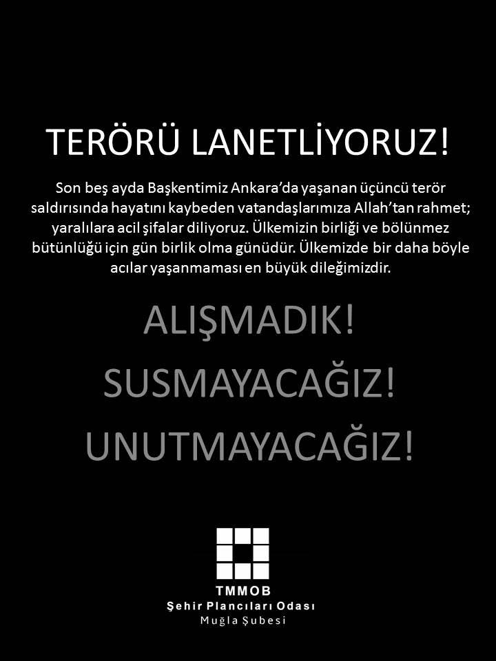 TERÖRÜ LANETLİYORUZ!