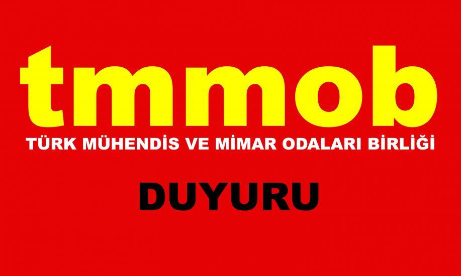 TMMOB 44. OLAĞAN GENEL KURULU 26-29 MAYIS TARİHLERİ ARASINDA ANKARA DA YAPILACAKTIR 