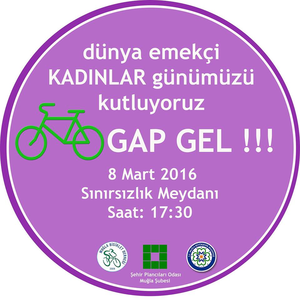 8 MART DÜNYA EMEKÇİ KADINLAR GÜNÜ ÇERÇEVESİNDE GERÇEKLEŞTİRİLEN 'BİSİKLETİNİ KAP GEL'' ETKİNLİĞİ 