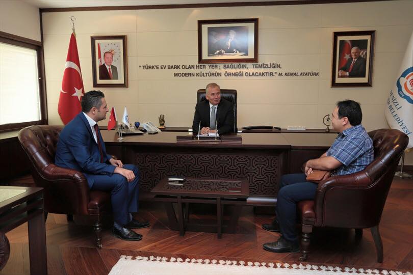 ŞUBEMİZ YENİ DÖNEM YÖNETİM KURULU VE DENİZLİ İL TEMSİLCİLİĞİ DENİZLİ BÜYÜKŞEHİR BELEDİYE BAŞKANI SN. OSMAN ZOLAN'I ZİYARET ETTİ