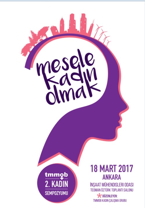 TMMOB 2. KADIN SEMPOZYUMU 18 MART CUMARTESİ GÜNÜ GERÇEKLEŞTİRİLECEK
