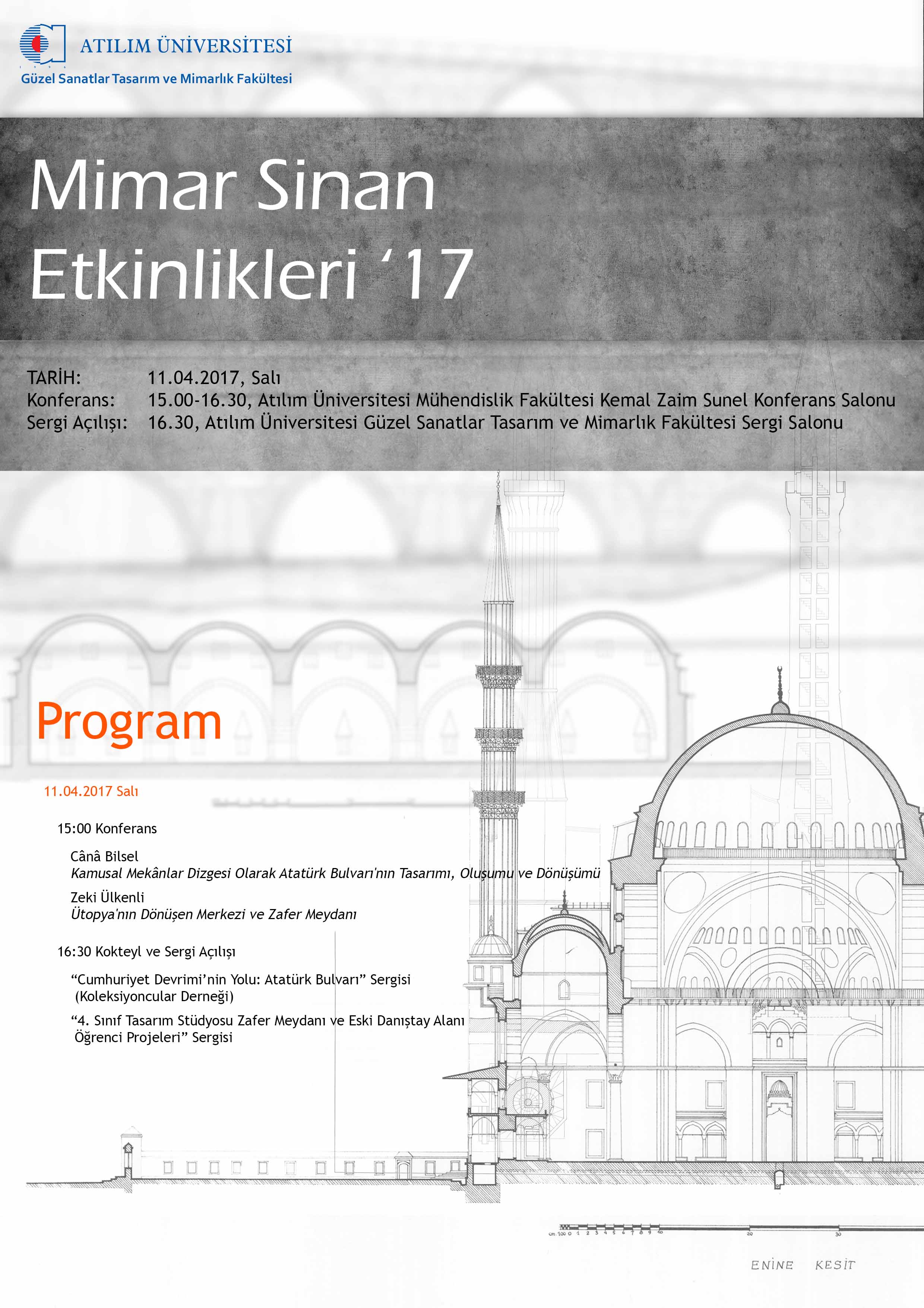 ATILIM ÜNİVERSİTESİ MİMAR SİNAN ETKİNLİKLERİ `17