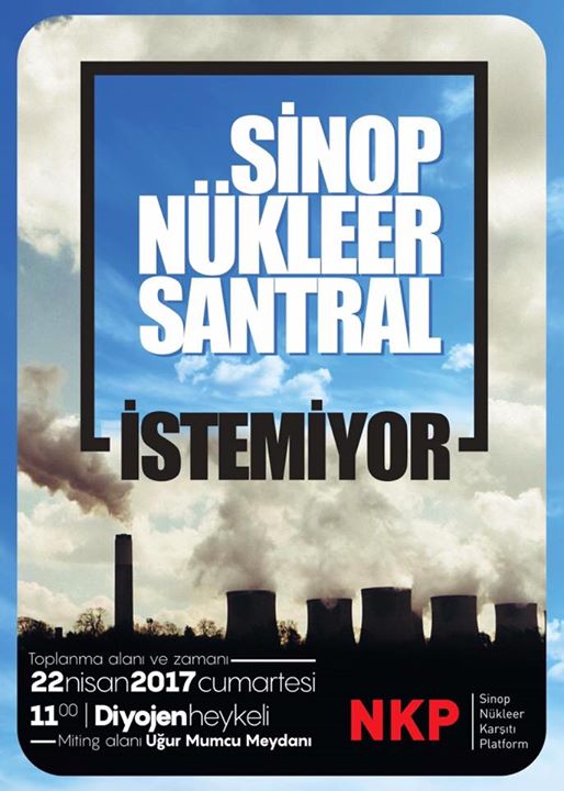 "SİNOP NÜKLEER SANTRAL İSTEMİYOR" MİTİNGİ