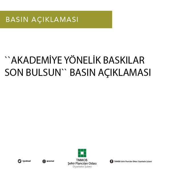 AKADEMİYE YÖNELİK BASKILAR SON BULSUN