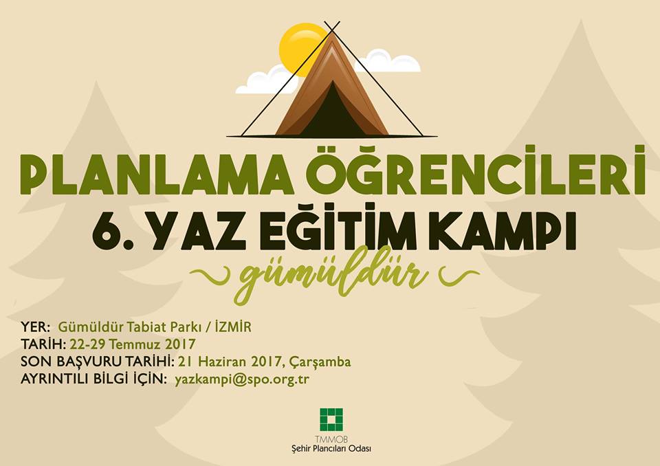 PLANLAMA ÖĞRENCİLERİ 6.YAZ EĞİTİM KAMPI PROGRAMI NETLEŞTİ!