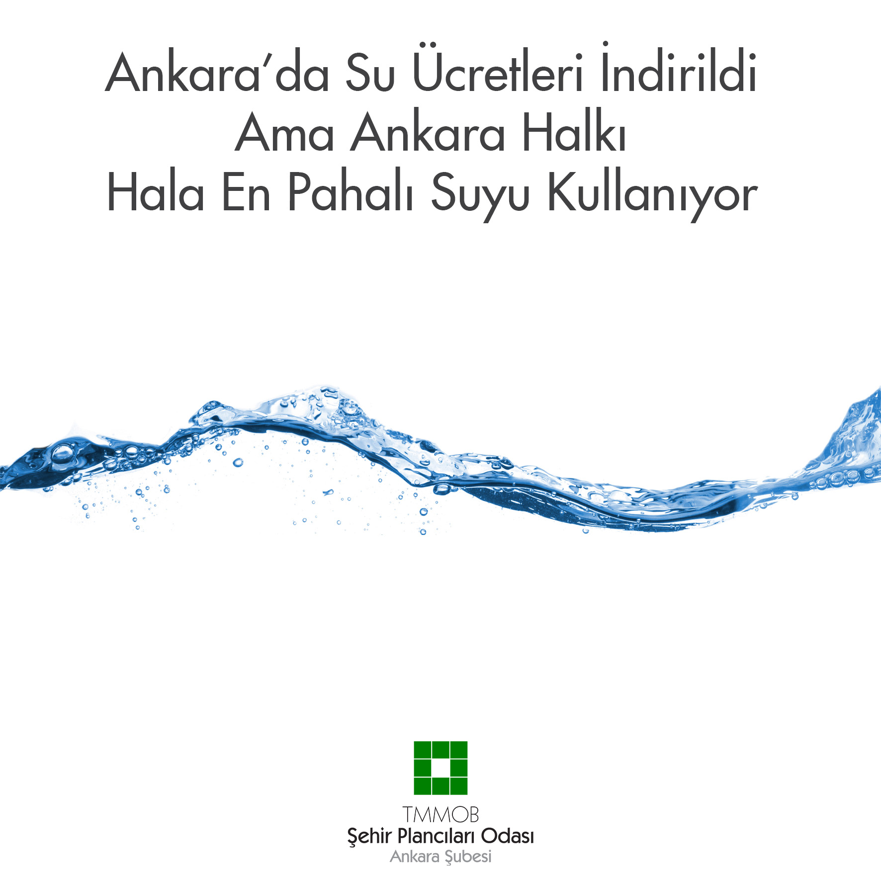 ANKARA'DA SU ÜCRETLERİ İNDİRİLDİ AMA ANKARA HALKI HALA EN PAHALI SUYU KULLANIYOR