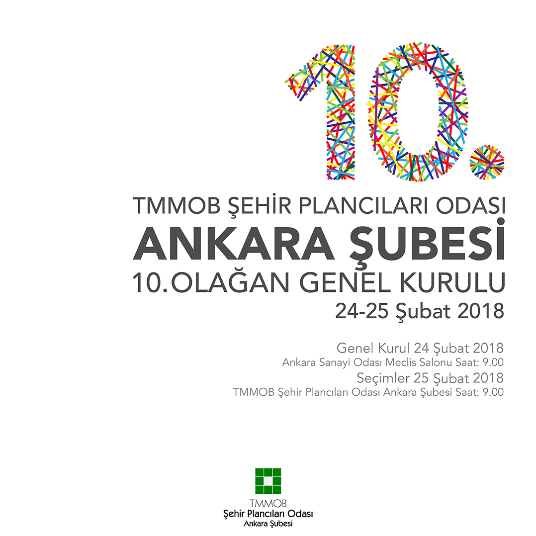 ŞEHİR PLANCILARI ODASI ANKARA ŞUBESİ 10. OLAĞAN GENEL KURULU