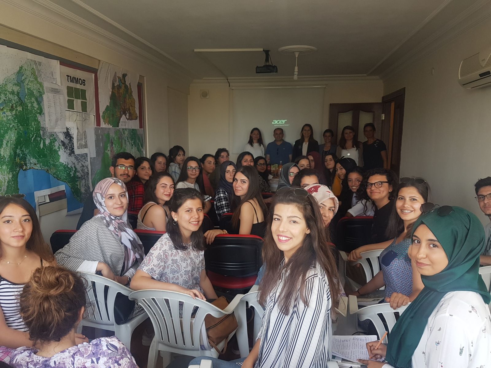 AKDENİZ ÜNİVERSİTESİ ŞEHİR VE BÖLGE PLANLAMA ÖĞRETİM GÖREVLİLERİ VE ÖĞRENCİLERİ ŞUBEMİZİ ZİYARET ETTİ.