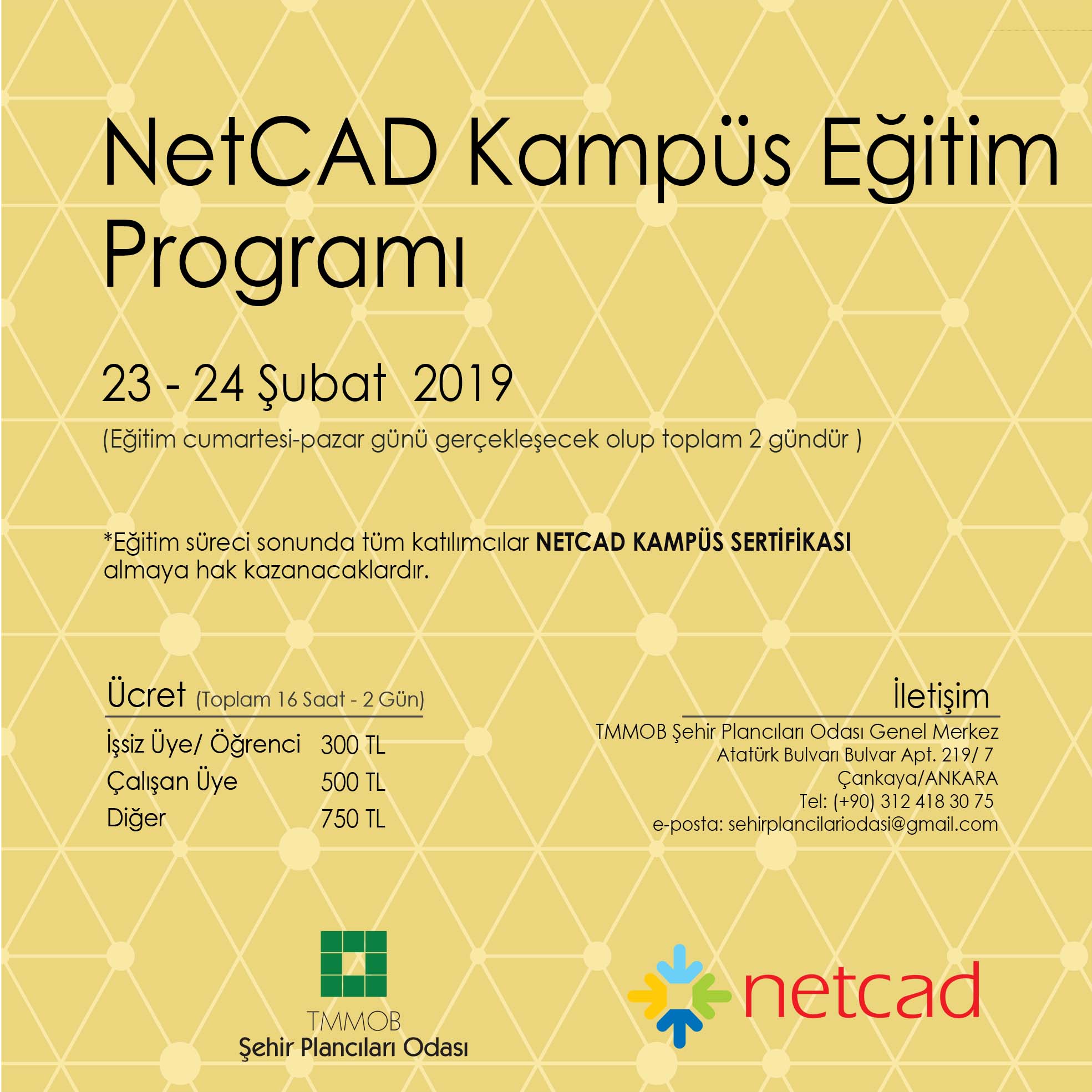 NETCAD KAMPUS EĞİTİMİ KAYITLARI BAŞLADI!
