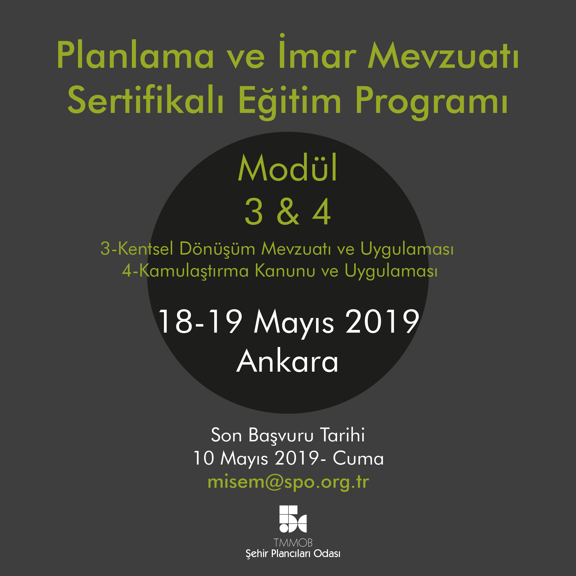  PLANLAMA VE İMAR MEVZUATI SERTİFİKALI EĞİTİM PROGRAMI