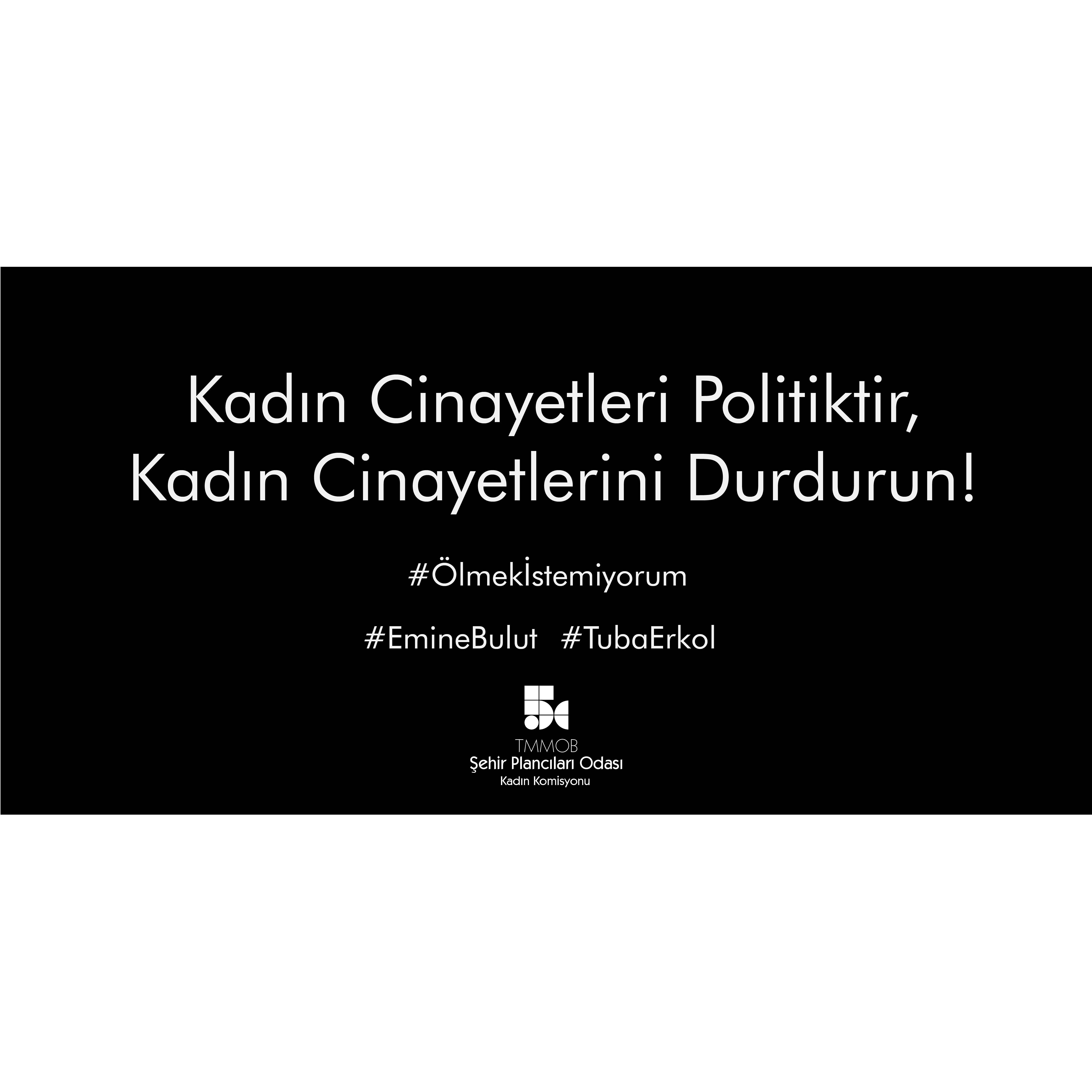 KADIN CİNAYETLERİ POLİTİKTİR, KADIN CİNAYETLERİNİ DURDURUN!