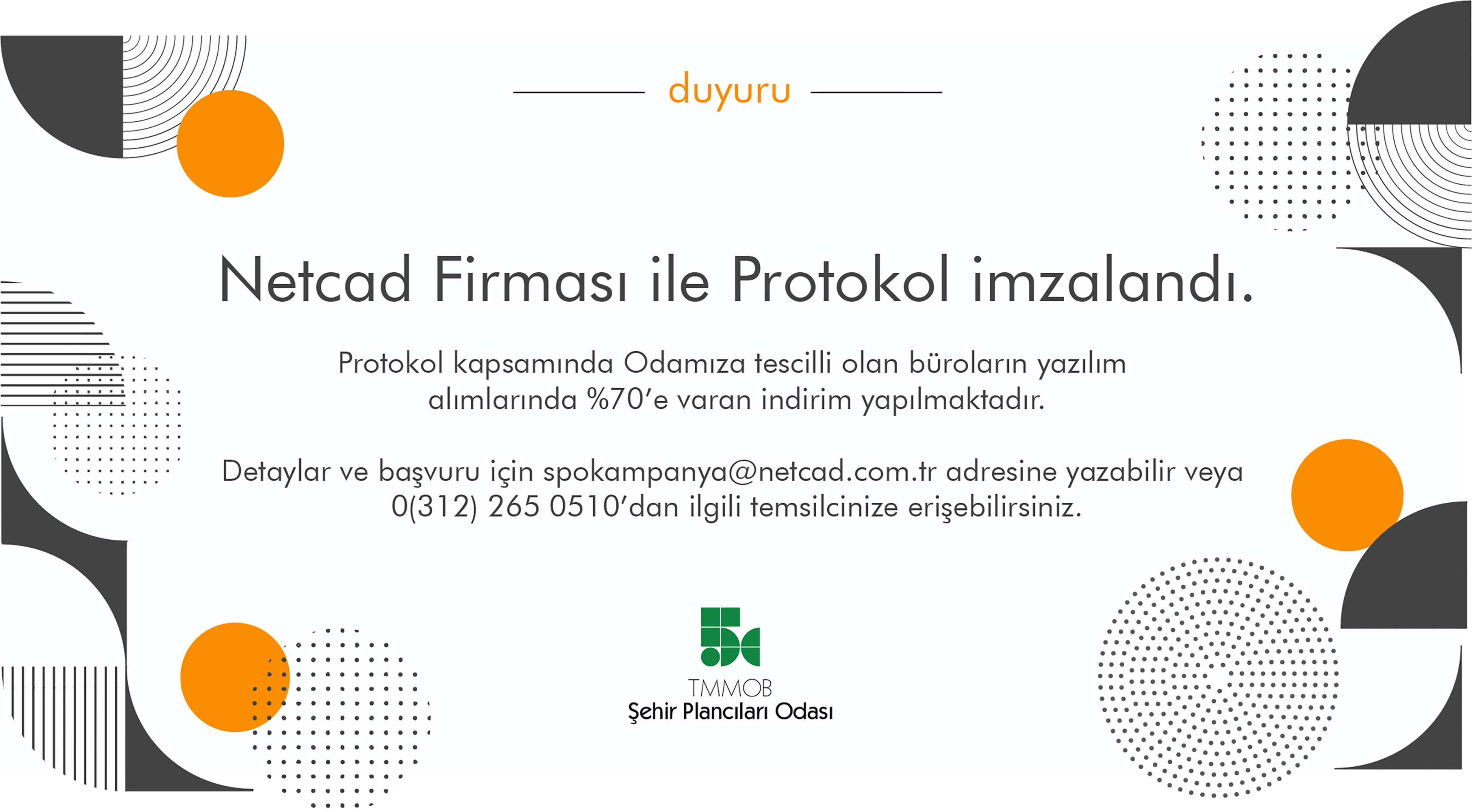 NETCAD FİRMASI İLE PROTOKOL İMZALANDI.