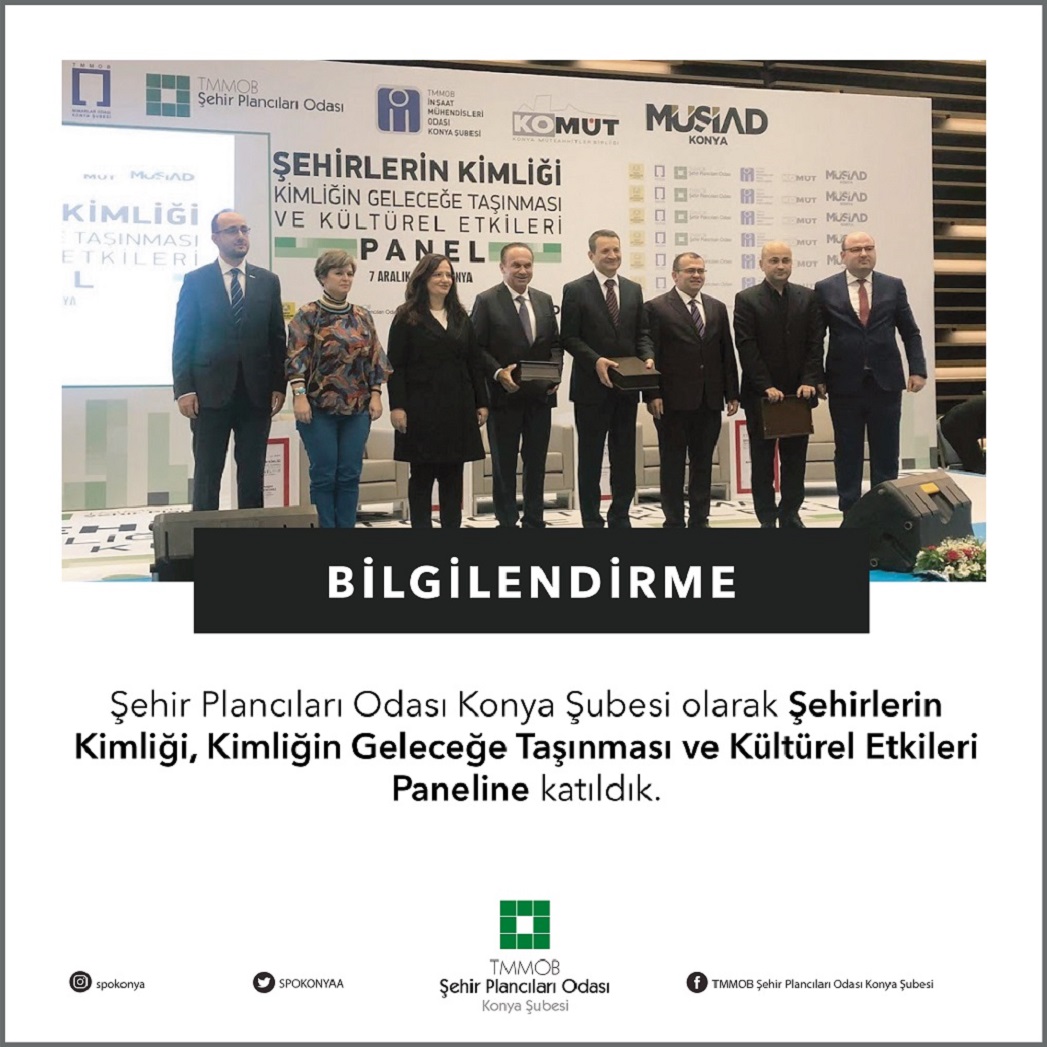 ŞEHİRLERİN KİMLİĞİ, KİMLİĞİN GELECEĞE TAŞINMASI VE KÜLTÜREL ETKİLERİ PANELİNE KATILDIK.