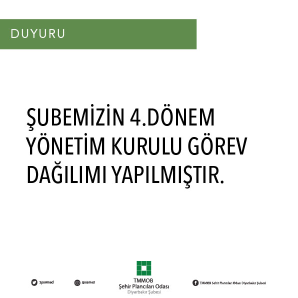 ŞUBEMİZ 4.DÖNEM YÖNETİM KURULU GÖREV DAĞILIMI BELİRLENDİ