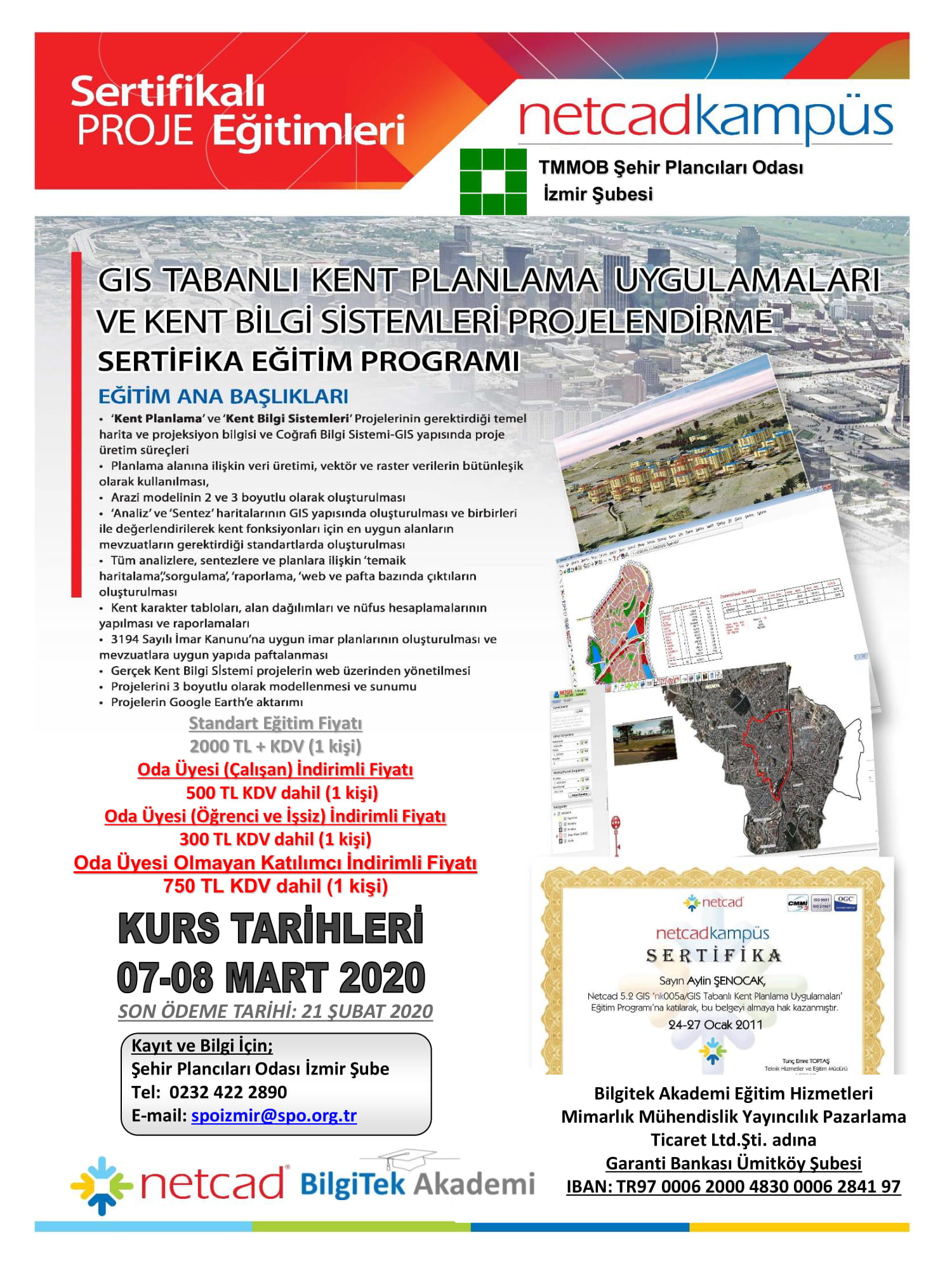 NETCAD EĞİTİM PROGRAMI 7-8 MART 2020
