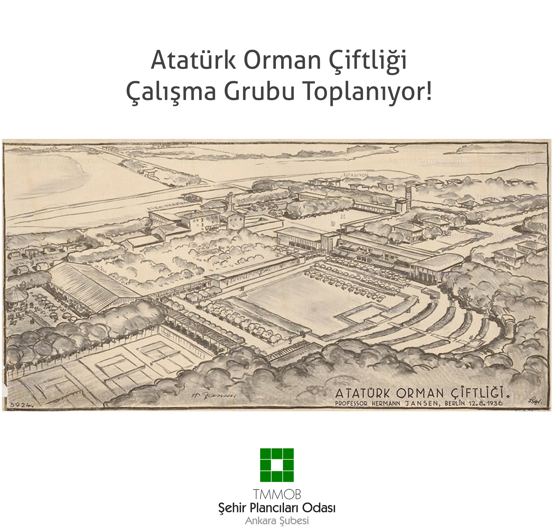 ATATÜRK ORMAN ÇİFTLİĞİ (AOÇ) ÇALIŞMA GRUBU TOPLANIYOR