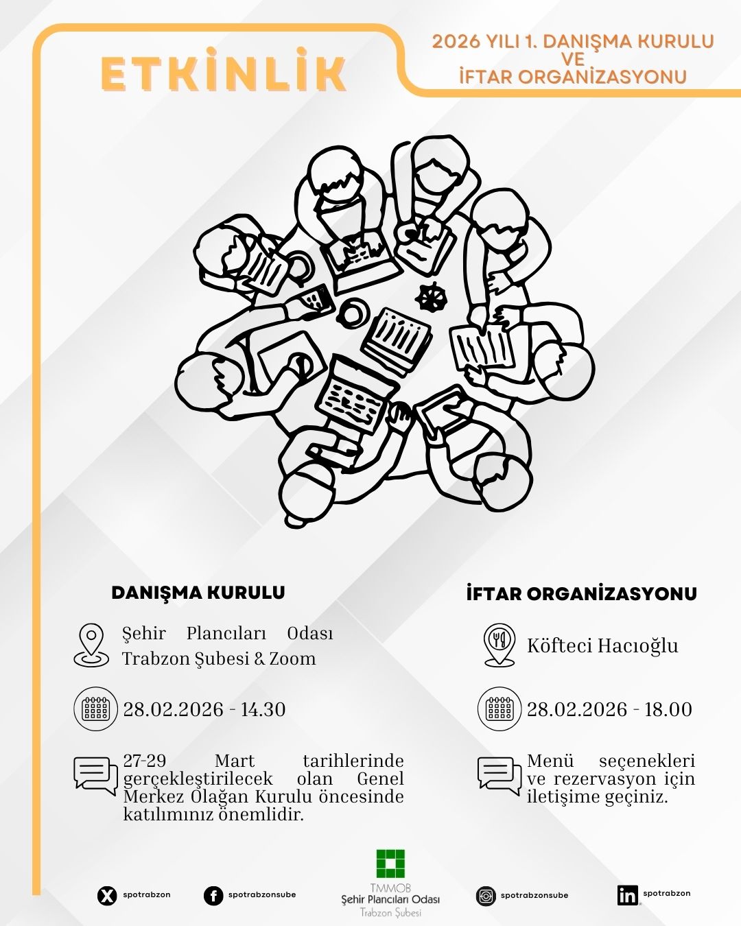 9. DÖNEM 1. DANIŞMA KURULU TOPLANTISI VE İFTAR ORGANİZASYONU