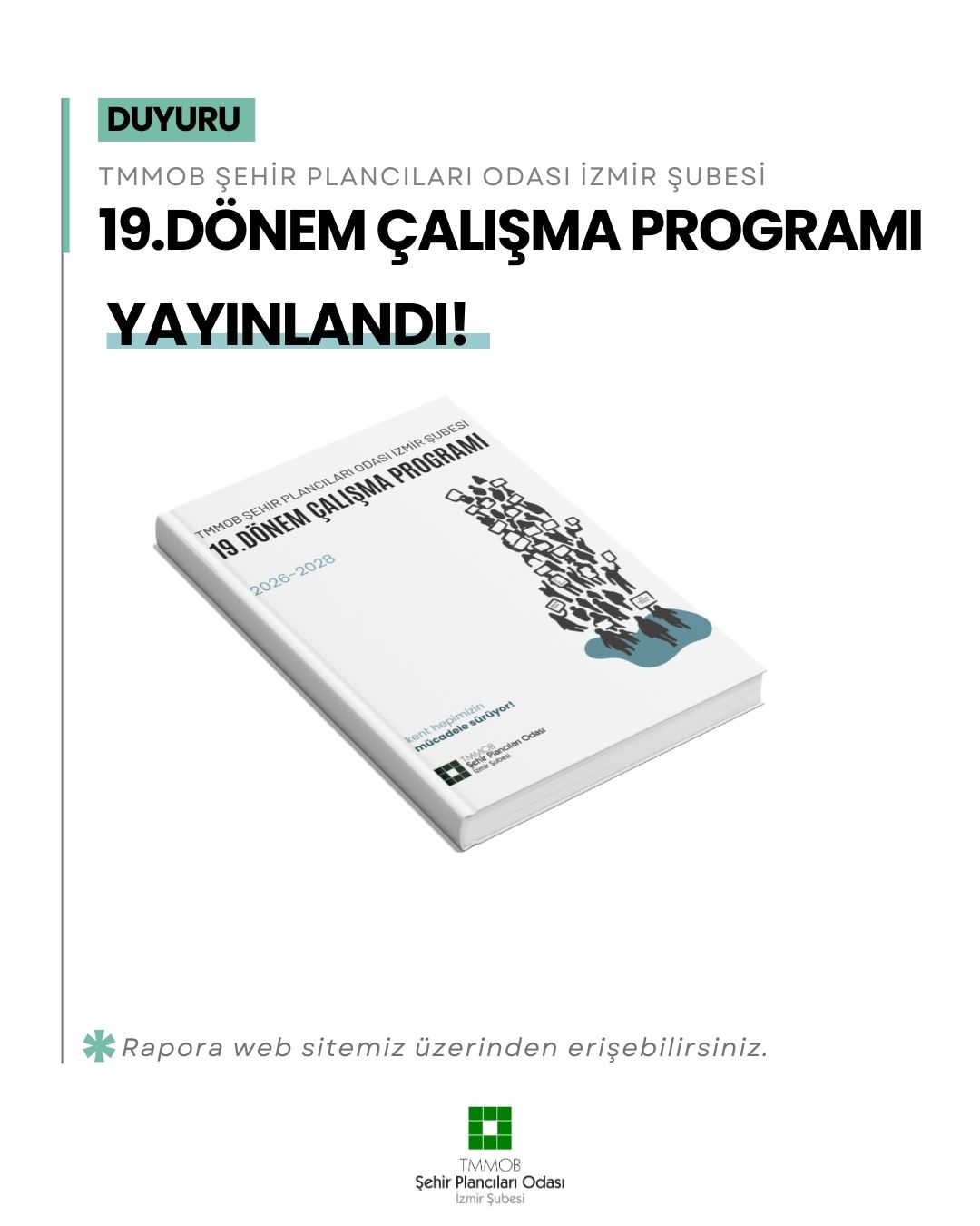 ŞUBEMİZ 19. DÖNEM ÇALIŞMA PROGRAMI YAYINLANDI
