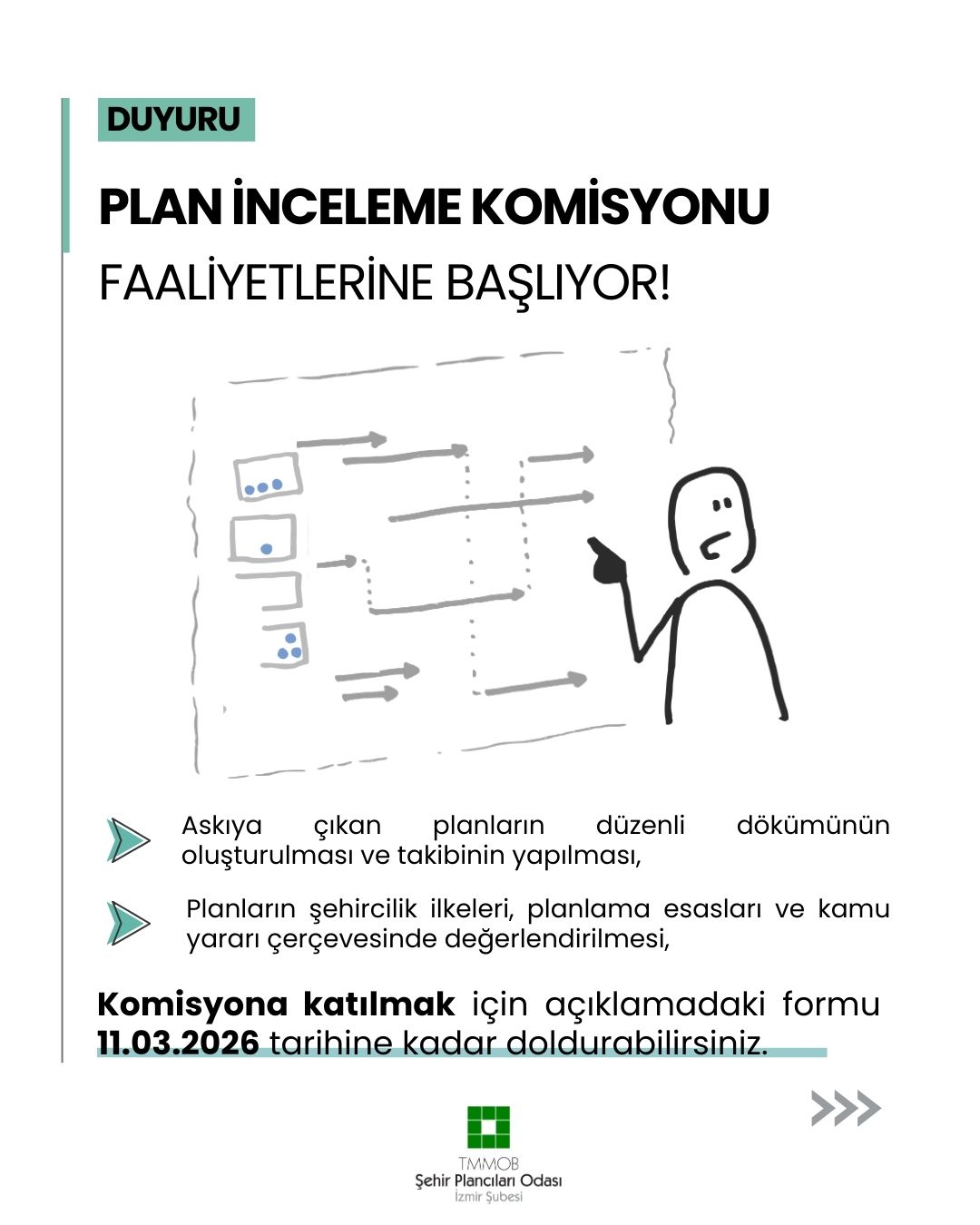 PLAN İNCELEME KOMİSYONU 12 MART`TA FAALİYETLERİNE BAŞLIYOR!