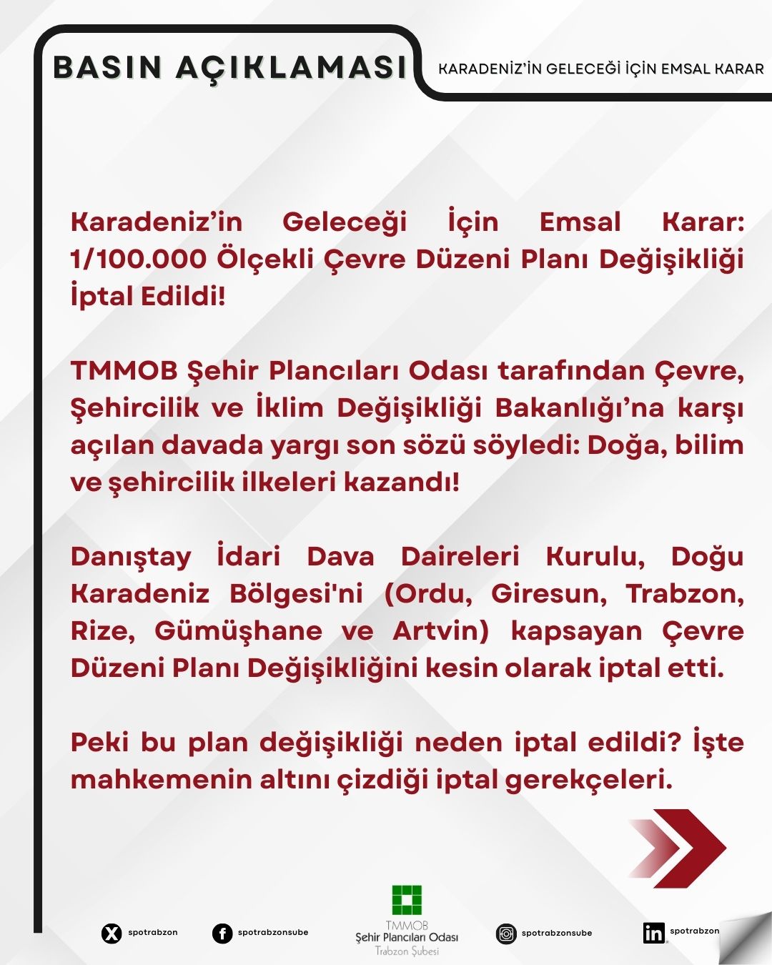 KARADENİZİN GELECEĞİ İÇİN EMSAL KARAR
