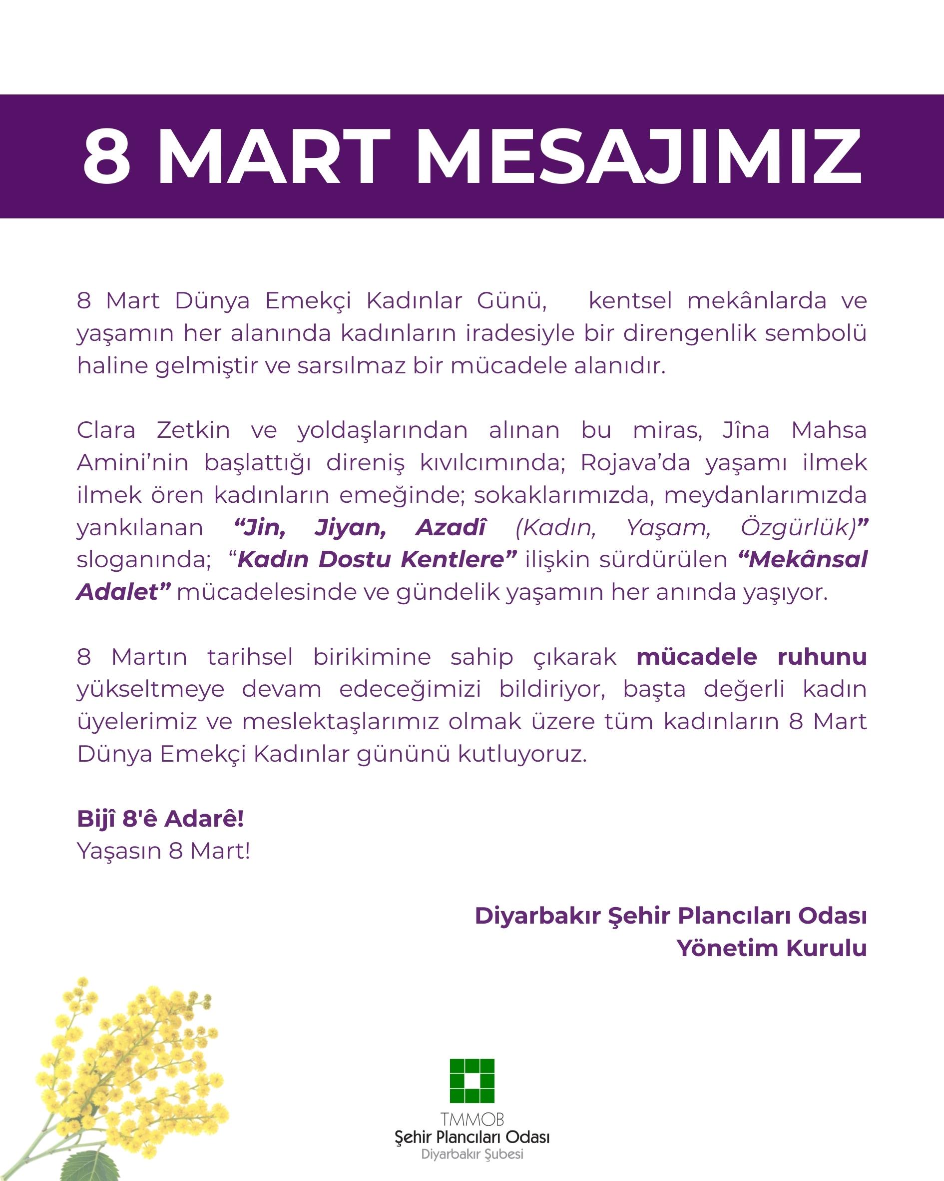 YAŞASIN 8 MART!