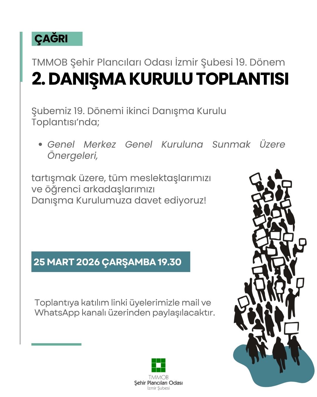 ŞUBEMİZ 2. DANIŞMA KURULU`NA ÇAĞRI