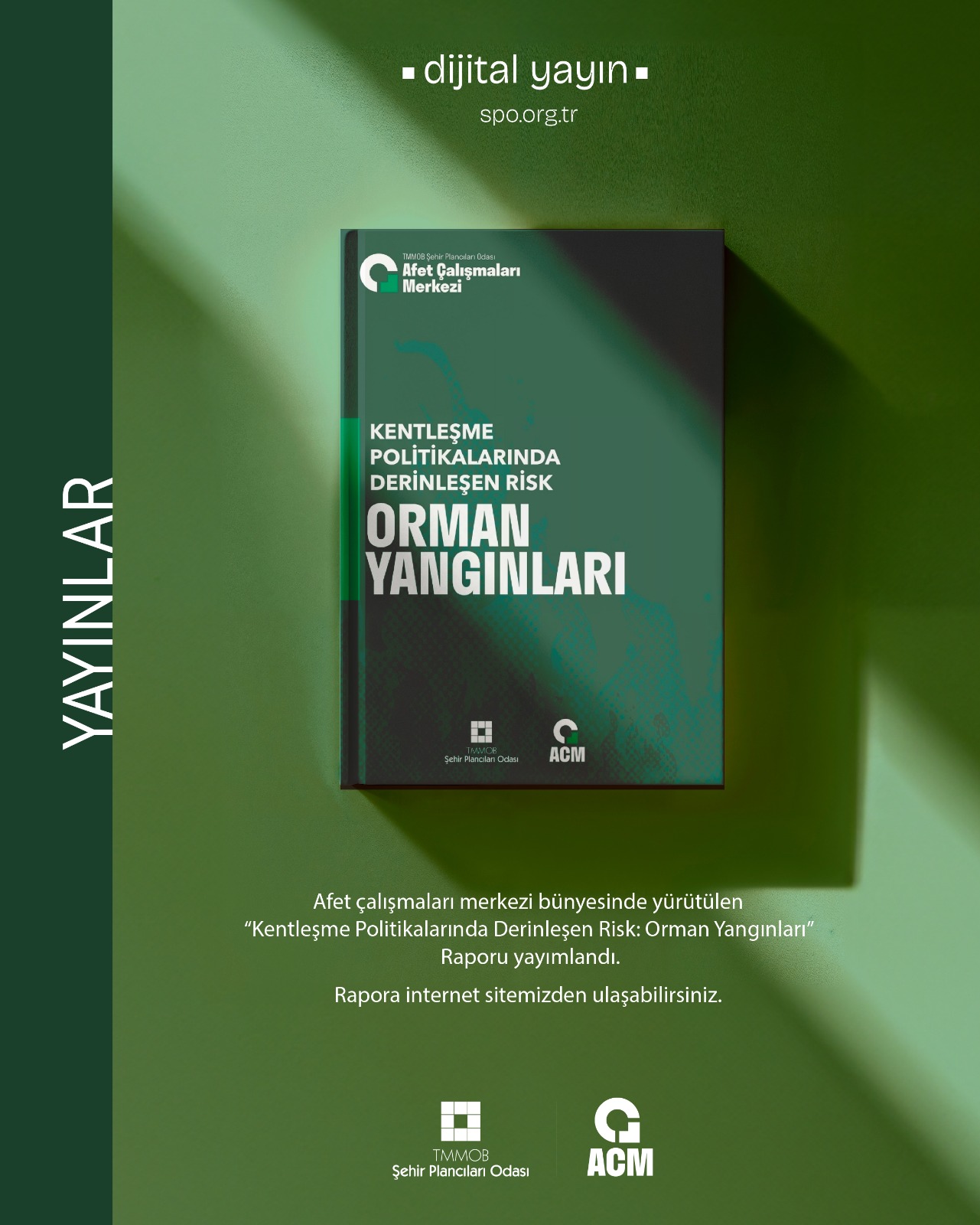 AFET ÇALIŞMALARI MERKEZİ (AÇM) İLK RAPORU  "KENTLEŞME POLİTİKALARINDA DERİNLEŞEN RİSK: ORMAN YANGINLARI" YAYIMLANDI!