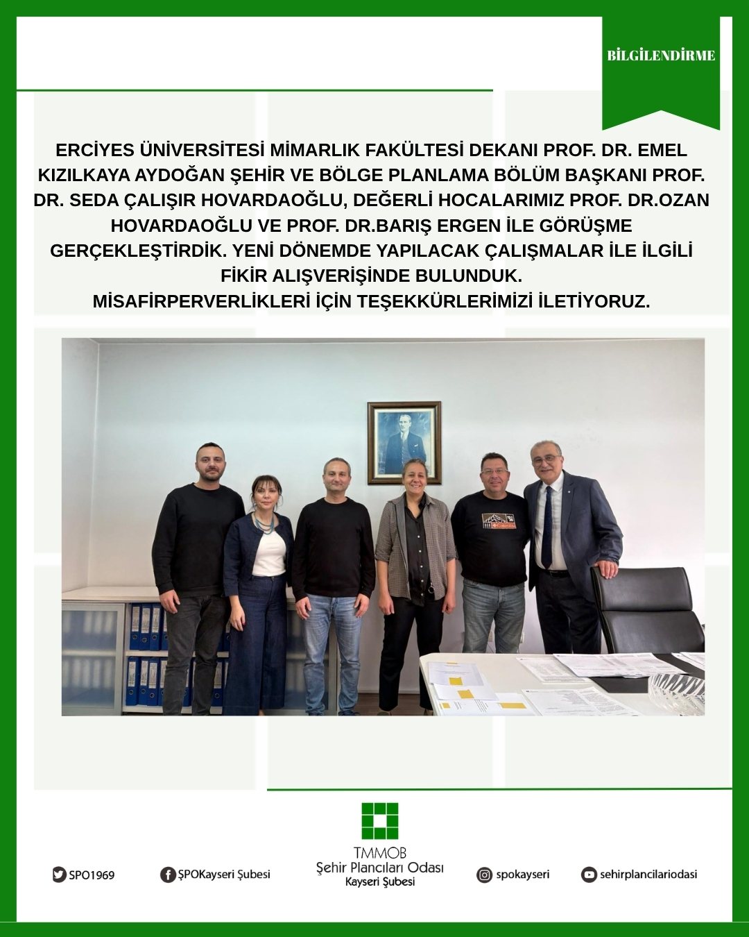 ERCİYES ÜNİVERSİTESİ ZİYARETİ