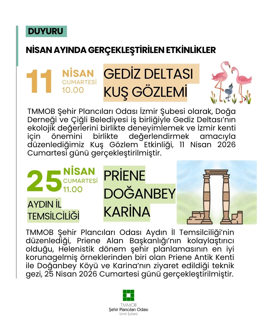 NİSAN AYINDA GERÇEKLEŞTİRİLEN ETKİNLİKLER HAKKINDA