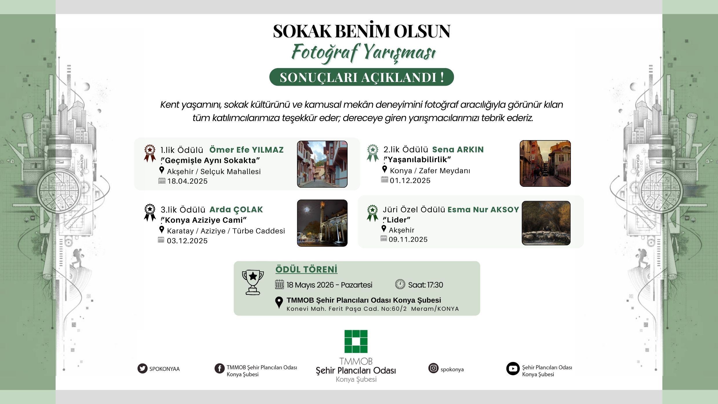 SOKAK BENİM OLSUN FOTOĞRAF YARIŞMASI SONUÇLARI AÇIKLANDI!
