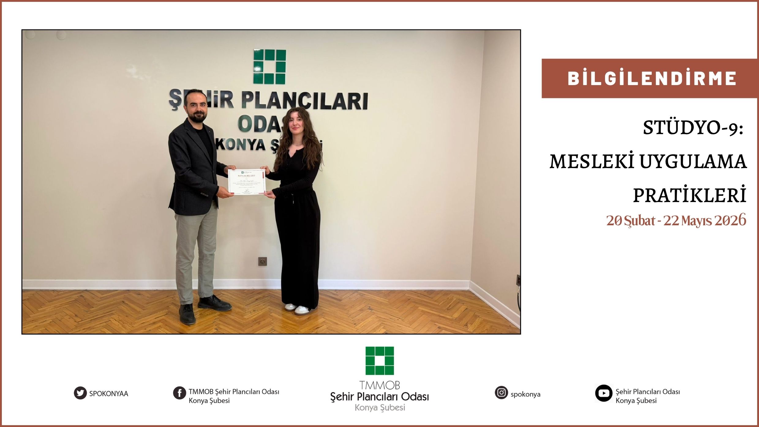 STÜDYO-9: MESLEKİ UYGULAMA PRATİKLERİ PROGRAMI TAMAMLANDI!

