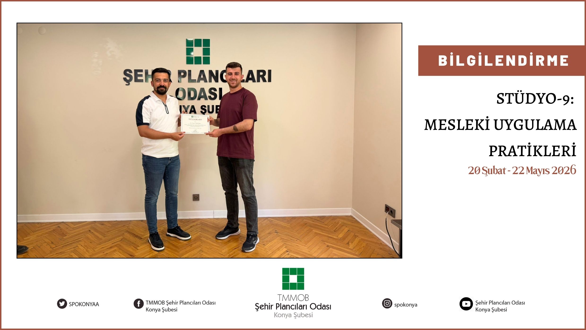 STÜDYO-9: MESLEKİ UYGULAMA PRATİKLERİ PROGRAMI TAMAMLANDI!
