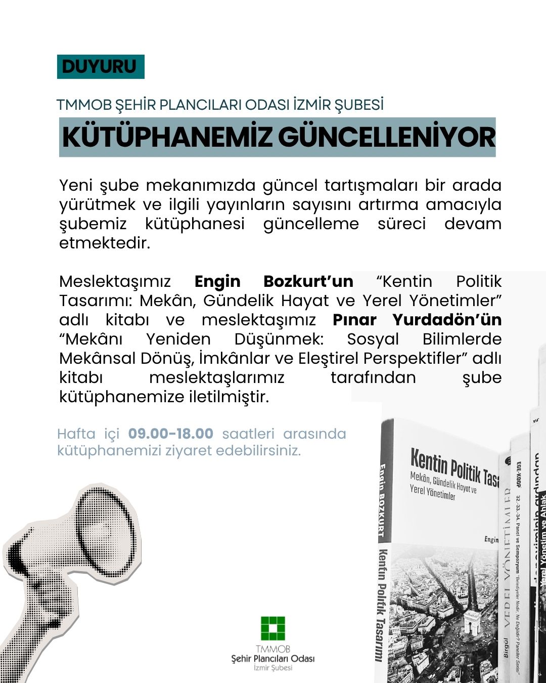 KÜTÜPHANEMİZ GÜNCELLENİYOR 